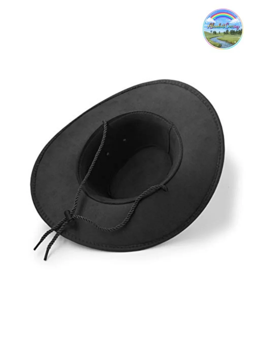 Cowboy Hat Sun Hat Faux Felt Leather Suede Travel Cap Western Adjustable Chin